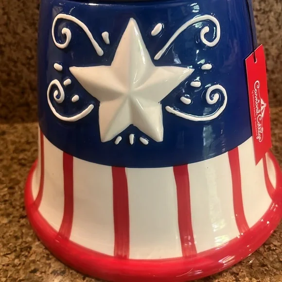 Johanna Parker Fourth Of July Liberty Bell Patriotic Canister - Picture 3 of 7